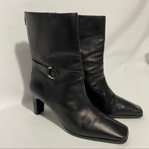 Amanda Smith Brazilian Leather Black Boot Size 9.5